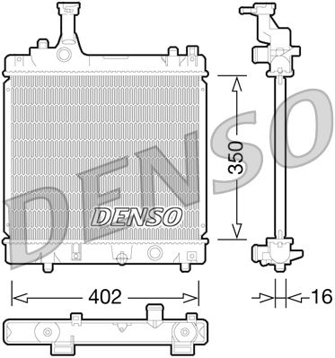 Radiators, Motora dzesēšanas sistēma DENSO DRM47026