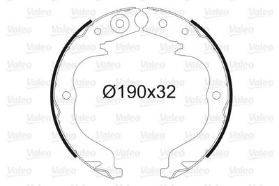 Bremžu loku kompl., Stāvbremze VALEO 564151