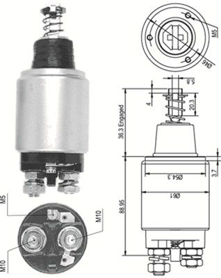 Ievilcējrelejs, Starteris MAGNETI MARELLI 940113050101