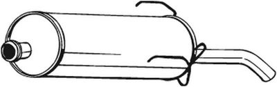 Глушитель выхлопных газов конечный BOSAL 190-807
