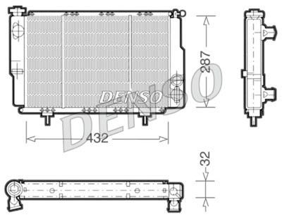 Radiators, Motora dzesēšanas sistēma DENSO DRM23060
