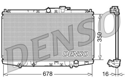 Radiators, Motora dzesēšanas sistēma DENSO DRM40021