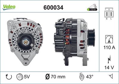 Ģenerators VALEO 600034