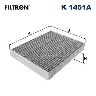 Фильтр, воздух во внутренном пространстве FILTRON K 1451A