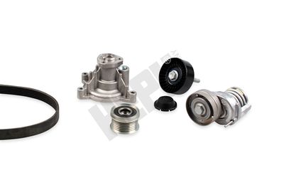 Ūdenssūknis + ķīļrievu siksnas komplekts HEPU PK05700