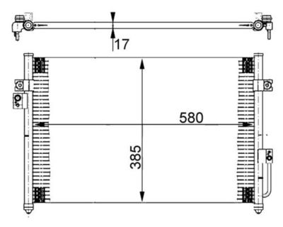 Конденсатор, кондиционер MAHLE AC 388 000S