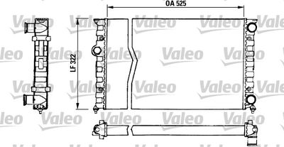 Радиатор, охлаждение двигателя VALEO 730505