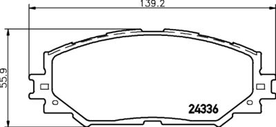 HELLA PAGID 8DB355006861 Bremžu uzliku kompl