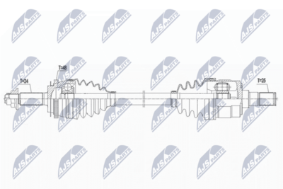 Приводной вал NTY NPW-KA-374