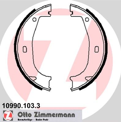 Bremžu loku kompl., Stāvbremze ZIMMERMANN 10990.103.3