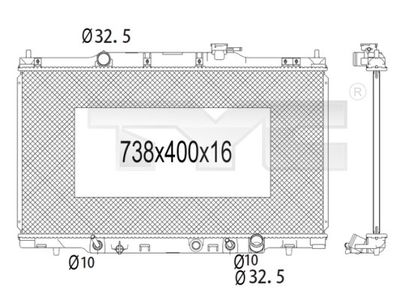 Radiators, Motora dzesēšanas sistēma TYC 712-1006