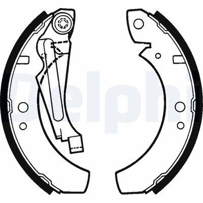 Bremžu loku komplekts DELPHI LS1256