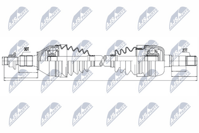 Приводной вал NTY NPW-PL-036