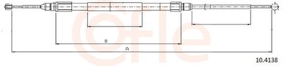 Тросик, cтояночный тормоз COFLE 10.4138