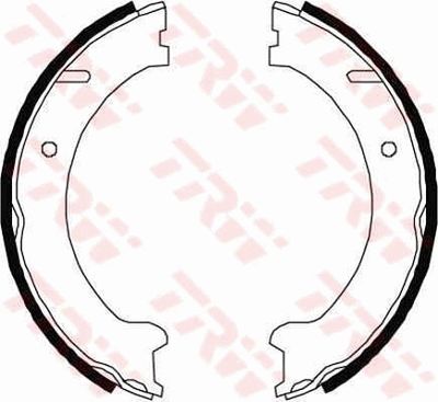 Bremžu loku kompl., Stāvbremze TRW GS8447