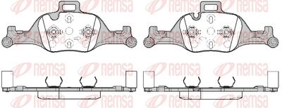 Bremžu uzliku kompl., Disku bremzes REMSA 1740.00