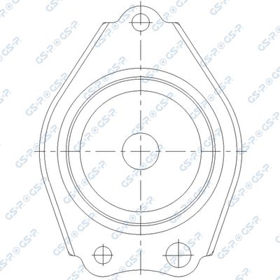 Amortizatora statnes balsts GSP 534614