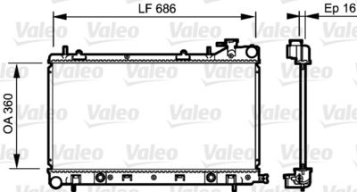 Radiators, Motora dzesēšanas sistēma VALEO 735209