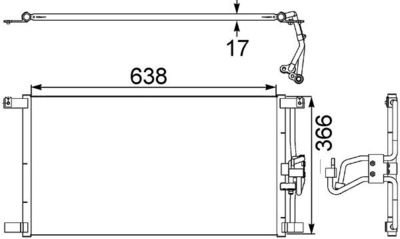 Конденсатор, кондиционер MAHLE AC 246 000S