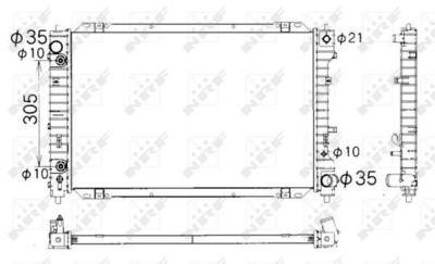 Radiators, Motora dzesēšanas sistēma NRF 53378