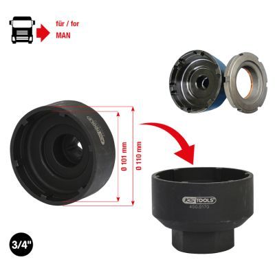Iegriezumuzgriežņa atslēga KS TOOLS 450.0170