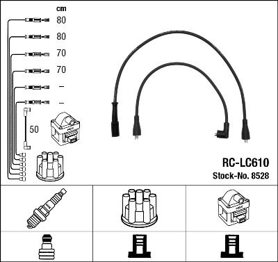 Комплект проводов зажигания NGK 8528