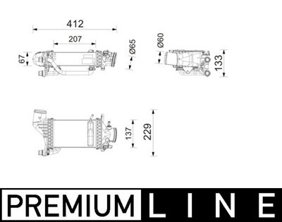 Интеркулер MAHLE CI 753 000P