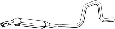 Vidējais izpl. gāzu trokšņa slāpētājs BOSAL 285-381