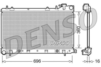 Radiators, Motora dzesēšanas sistēma DENSO DRM36002