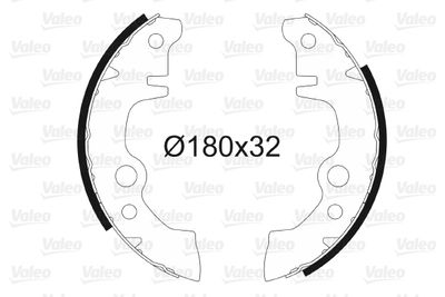 Комплект тормозных колодок VALEO 562101