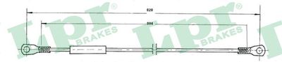 Тросик, cтояночный тормоз LPR C0908B