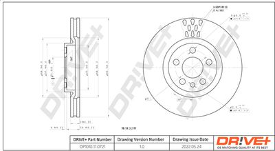 Тормозной диск Dr!ve+ DP1010.11.0721