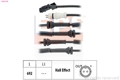 Датчик, частота вращения колеса EPS 1.960.149