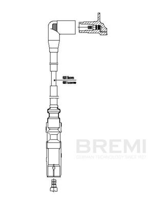 Augstsprieguma vads BREMI 1A32F60