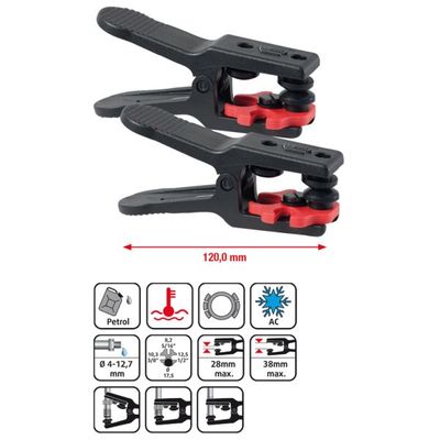 Ierobežotāju komplekts, Šļūtene/Cauruļvads KS TOOLS 122.1295