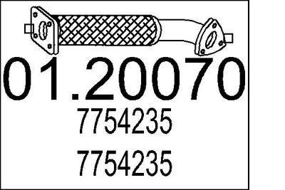 Труба выхлопного газа MTS 01.20070
