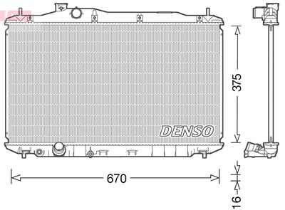Radiators, Motora dzesēšanas sistēma DENSO DRM40040