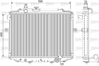 Radiators, Motora dzesēšanas sistēma VALEO 733227