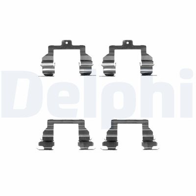 Комплектующие, колодки дискового тормоза DELPHI LX0374