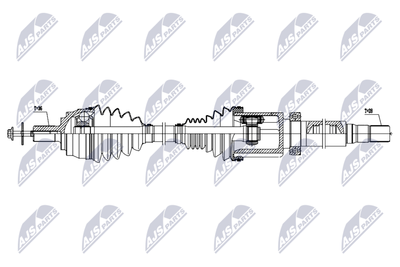 Приводной вал NTY NPW-VV-161