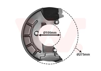 Dubļu sargs, Bremžu disks VAN WEZEL 5829372