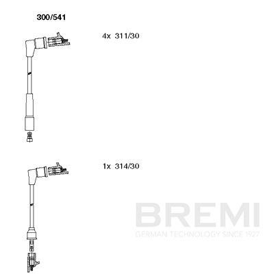 Augstsprieguma vadu komplekts BREMI 300/541