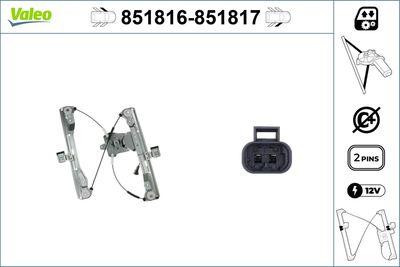 Стеклоподъемник VALEO 851816