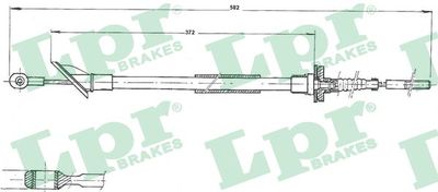 Трос, управление сцеплением LPR C0067C