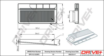 Воздушный фильтр Dr!ve+ DP1110.10.0675