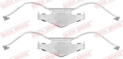 Комплектующие, колодки дискового тормоза QUICK BRAKE 109-1297