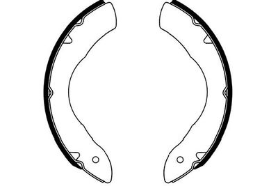 Bremžu loku komplekts KAVO PARTS KBS-3908