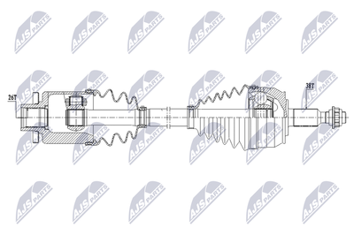 Приводной вал NTY NPW-VW-208