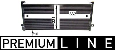 Конденсатор, кондиционер MAHLE AC 884 000P