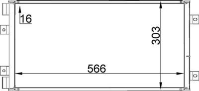 Конденсатор, кондиционер MAHLE AC 320 000S